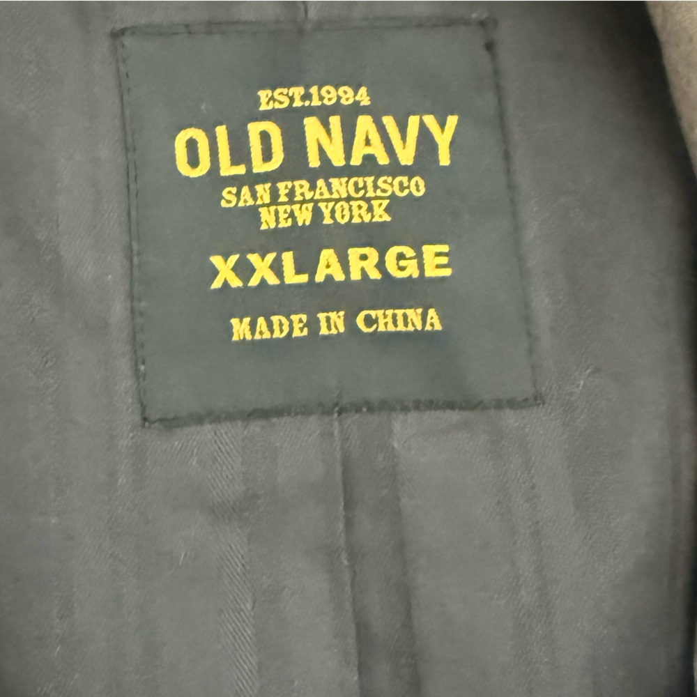 Men’s vintage Old Navy cotton‎ blazer size XXL gray preppy classic soft - Picture 5 of 8
